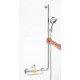 Душевой гарнитур Hansgrohe Raindance Select S 26326400 белый - хром штанга 120.95 см, шланг пластиковый 160 см