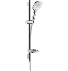 Душевой гарнитур Hansgrohe Raindance Select E 26622400 белый - хром штанга 71.8 см, шланг пластиковый 160 см
