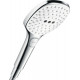 Душевой гарнитур Hansgrohe Raindance Select E 26622400 белый - хром штанга 71.8 см, шланг пластиковый 160 см