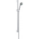 Душевой гарнитур Hansgrohe Crometta 85 27652000 хром штанга 66.9 см, шланг пластиковый 160 см