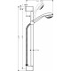 Душевой гарнитур Hansgrohe Crometta 85 27652000 хром штанга 66.9 см, шланг пластиковый 160 см