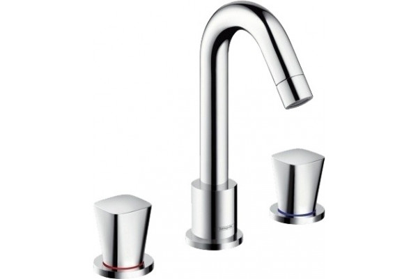 Смеситель Hansgrohe Logis 71300000 на борт ванны, хром, двухвентильный, длина излива 11.1 см