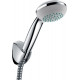 Душевой гарнитур Hansgrohe Crometta 85 27558000 хром штанга 20.4 см, шланг пластиковый 125 см