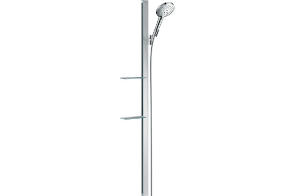 Душевой гарнитур Hansgrohe Raindance Select S 27646000 хром штанга 150 см, шланг пластиковый 160 см