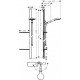 Душевой гарнитур Hansgrohe Raindance Select S 27646000 хром штанга 150 см, шланг пластиковый 160 см