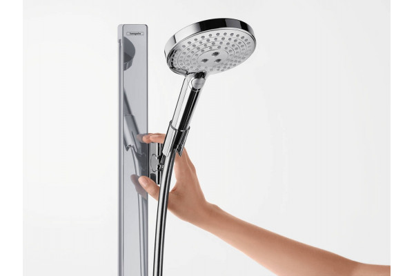 Душевой гарнитур Hansgrohe Raindance Select S 27646000 хром штанга 150 см, шланг пластиковый 160 см