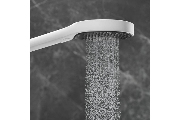 Душевой гарнитур Hansgrohe Rainfinity 26851700 матовый белый штанга 27.3 см, шланг пластиковый 160 см