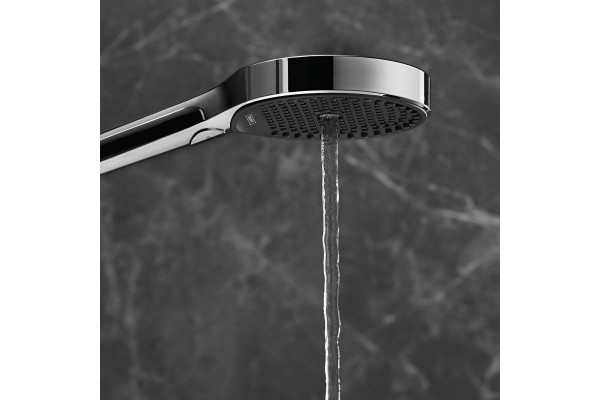 Душевой гарнитур Hansgrohe Rainfinity 26851000 хром штанга 27.3 см, шланг пластиковый 160 см