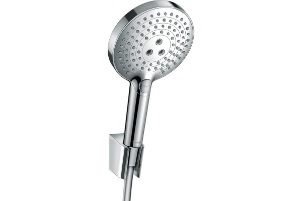 Душевой гарнитур Hansgrohe Raindance Select S 26701000 хром штанга 28 см, шланг пластиковый 125 см