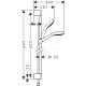 Душевой гарнитур Hansgrohe Croma Select E 26581400 белый - хром штанга 66.9 см, шланг пластиковый 160 см