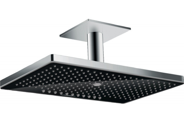 Верхний душ Hansgrohe Rainmaker Select 460 24006600 черный - хром штанга 16.4 см, размер 46.6 см