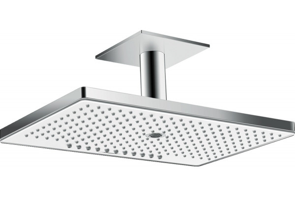 Верхний душ Hansgrohe Rainmaker Select 460 24006400 белый - хром штанга 16.4 см, размер 46.6 см
