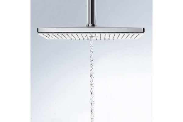 Верхний душ Hansgrohe Rainmaker Select 460 24006400 белый - хром штанга 16.4 см, размер 46.6 см