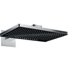 Верхний душ Hansgrohe Rainmaker Select 460 24005600 черный - хром штанга 15.6 см, размер 46.6 см