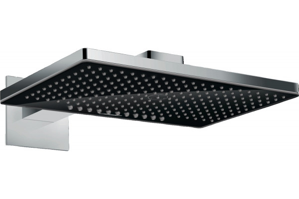 Верхний душ Hansgrohe Rainmaker Select 460 24005600 черный - хром штанга 15.6 см, размер 46.6 см