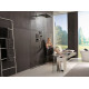Верхний душ Hansgrohe Rainmaker Select 460 24005600 черный - хром штанга 15.6 см, размер 46.6 см