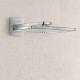Верхний душ Hansgrohe Rainmaker Select 460 24005400 белый - хром штанга 15.6 см, размер 46.6 см