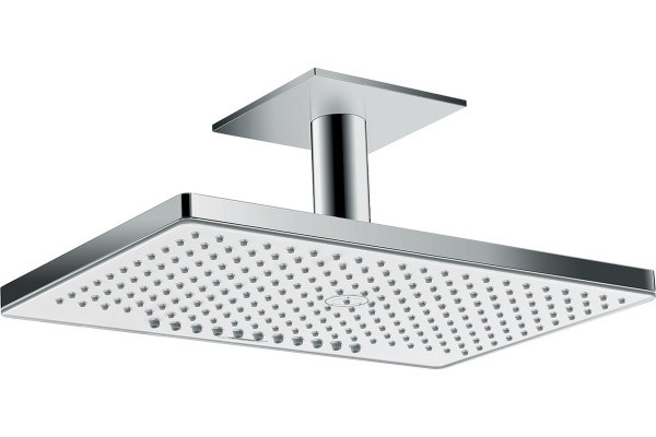Верхний душ Hansgrohe Rainmaker Select 460 24004400 белый - хром штанга 16.4 см, размер 46.6 см
