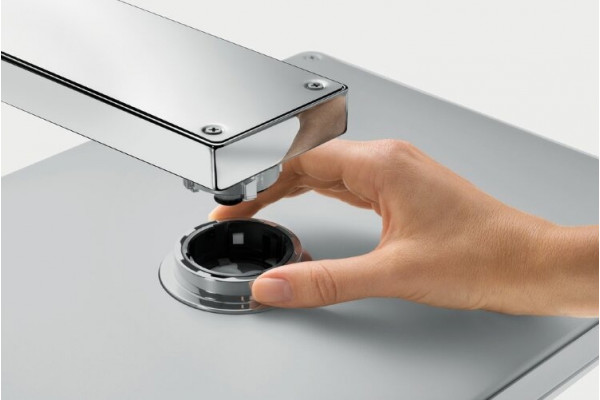 Верхний душ Hansgrohe Rainmaker Select 460 24003400 белый - хром штанга 15.6 см, размер 46.6 см