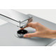 Верхний душ Hansgrohe Rainmaker Select 460 24003400 белый - хром штанга 15.6 см, размер 46.6 см