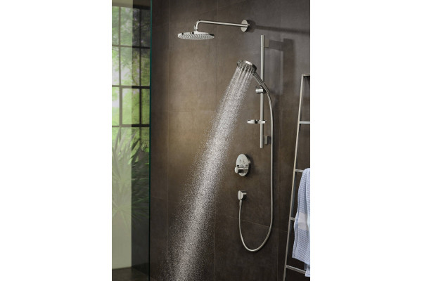 Шланговое подключение Hansgrohe FixFit 26453000 хром штанга 6.5 см,  в современном стиле