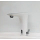 Смеситель Hansgrohe PuraVida 15170400 для раковины, белый, хром, сенсорный, длина излива 12.9 см