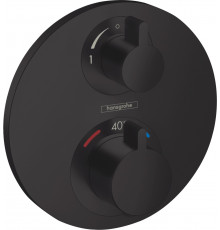 Термостат Hansgrohe Ecostat S 15758670 для душа, матовый черный, термостат