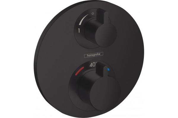 Термостат Hansgrohe Ecostat S 15758670 для душа, матовый черный, термостат