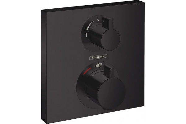 Термостат Hansgrohe Ecostat Square 15714670 для душа, матовый черный, термостат