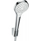 Душевой гарнитур Hansgrohe Croma Select S 26421400 белый, хром, штанга 28.9 см, шланг пластиковый 125 см