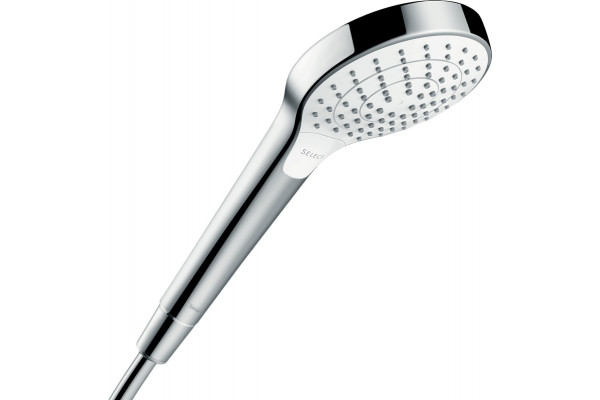 Душевой гарнитур Hansgrohe Croma Select S 26421400 белый, хром, штанга 28.9 см, шланг пластиковый 125 см