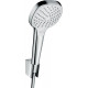 Душевой гарнитур Hansgrohe Croma Select E 26425400 белый, хром, штанга 28.9 см, шланг пластиковый 125 см