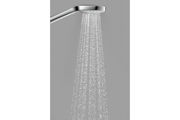 Душевой гарнитур Hansgrohe Croma Select E 26425400 белый, хром, штанга 28.9 см, шланг пластиковый 125 см