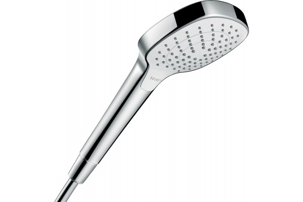 Душевой гарнитур Hansgrohe Croma Select E 26425400 белый, хром, штанга 28.9 см, шланг пластиковый 125 см