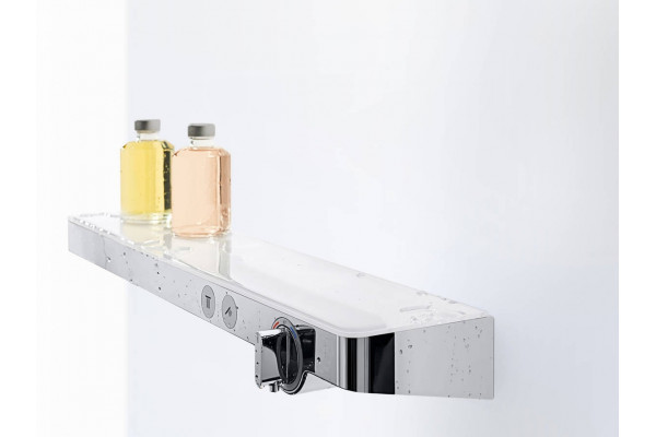 Термостат Hansgrohe ShowerTablet Select 13184400 для душа, белый - хром, термостат