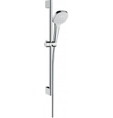 Душевой гарнитур Hansgrohe Croma Select E 26584400 белый, хром, штанга 66.9 см, шланг пластиковый 160 см