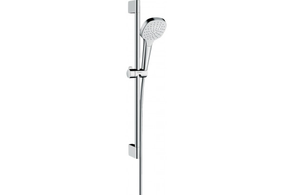 Душевой гарнитур Hansgrohe Croma Select E 26584400 белый, хром, штанга 66.9 см, шланг пластиковый 160 см