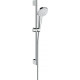 Душевой гарнитур Hansgrohe Croma Select E 26584400 белый, хром, штанга 66.9 см, шланг пластиковый 160 см