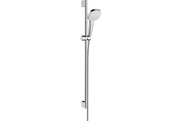 Душевой гарнитур Hansgrohe Croma Select E 26594400 белый, хром, штанга 95.9 см, шланг пластиковый 160 см