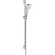 Душевой гарнитур Hansgrohe Croma Select E 26594400 белый, хром, штанга 95.9 см, шланг пластиковый 160 см
