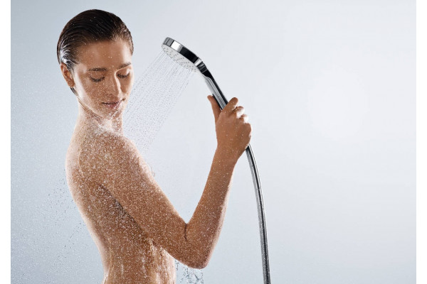 Душевой гарнитур Hansgrohe Croma Select E 26594400 белый, хром, штанга 95.9 см, шланг пластиковый 160 см