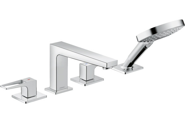 Смеситель Hansgrohe Metropol 74552000 на борт ванны двухвентильный, хром