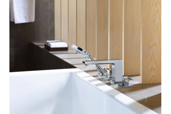 Смеситель Hansgrohe Metropol 74552000 на борт ванны двухвентильный, хром