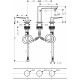 Смеситель Hansgrohe Metropol 74514000 для раковины двухвентильный, хром