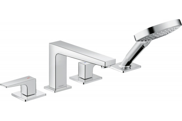 Смеситель Hansgrohe Metropol 32552000 на борт ванны двухвентильный, хром