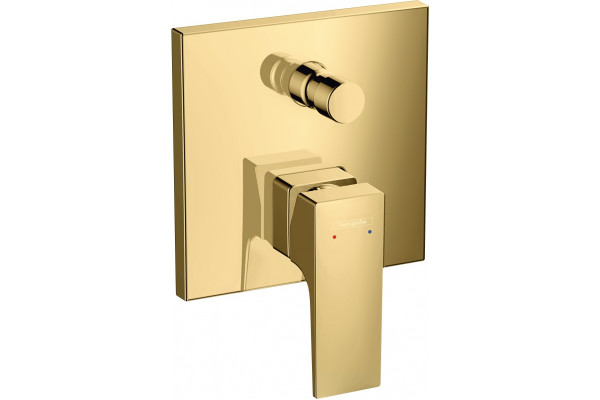 Смеситель Hansgrohe Metropol 32546990 для ванны с душем, полированное золото, однорычажный