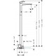 Смеситель Hansgrohe Metropol 32530000 напольный, хром, однорычажный, высота излива 113.4 см