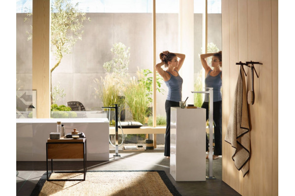 Смеситель Hansgrohe Metropol 32530000 напольный, хром, однорычажный, высота излива 113.4 см