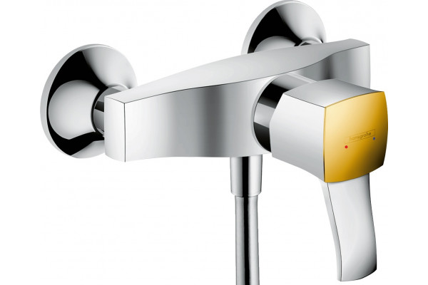 Смеситель Hansgrohe Metropol Classic 31360090 для душа, хром - золото, однорычажный