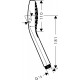 Душевая лейка Hansgrohe Croma S 26804400 белый, хром, штанга 23.6 см, 1 режим